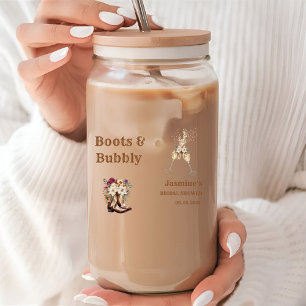 Verre Canette Boots & Bubbly Boho Western Bride douche Party