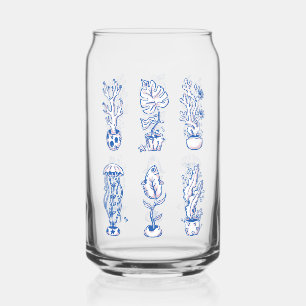 Verre Canette Botaniques océaniques surréalistes