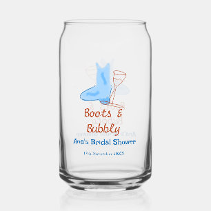 Verre Canette Bottes et bouteille de champagne pétillant mariage