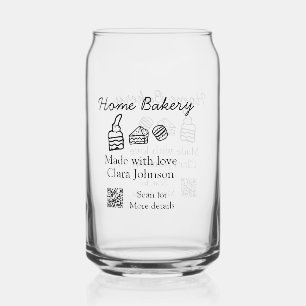 Verre Canette boulangerie maison ajouter votre nom de texte pers