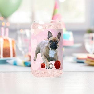 Verre Canette Bouledogue français saut Bouledogue Français