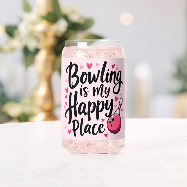 Verre Canette Bowling Lover Cute Retro esthétique Sports Design (Insitu (Mariage))