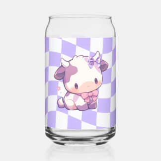 Verre Canette Bows & Bull's Cup