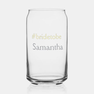 Verre Canette bride to be hashtag bachelorette party bridal show