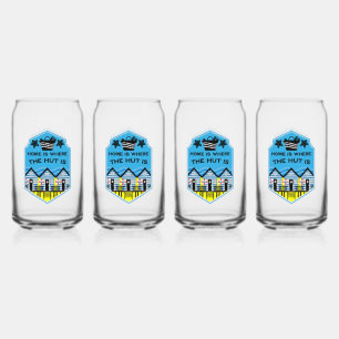 Verre Canette British Beach Hut Cadeaux Et Décor