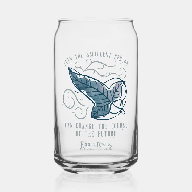 Verre Canette Broche elfique de la Communauté Citation Graphique (Recto)