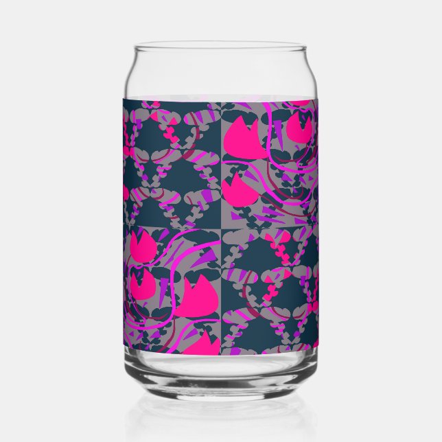 Verre Canette Bulbes de tulipes Roses (Recto)