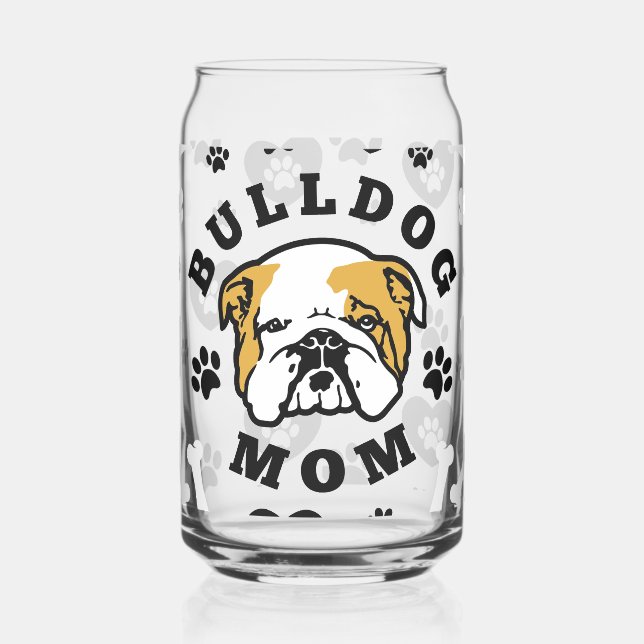 Verre Canette Bulldog Mama (Gauche)