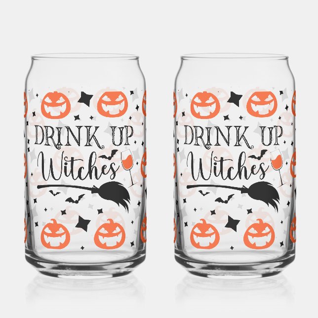 Verre Canette Buvez les sorcières Halloween (Gauche)