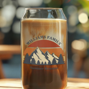 Verre Canette Cabine de journal de Sunset Mountain - Réunion de