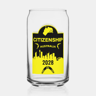 Verre Canette Cadeau de citoyenneté australienne