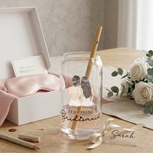 Verre Canette Cadeau de demoiselle d'honneur Mariée