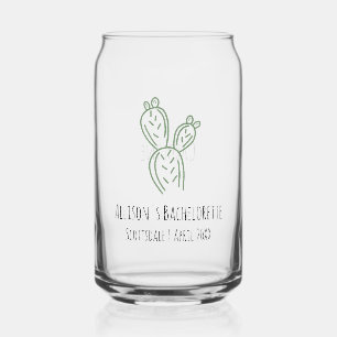 Verre Canette Cadeau de fête de demoiselle d'honneur Cactus Figu