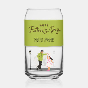Verre Canette Cadeau de la fête des pères pour papa Photo pers