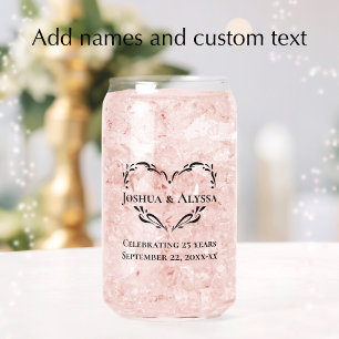 Verre Canette Cadeau de souvenir de jubilé de mariage avec texte