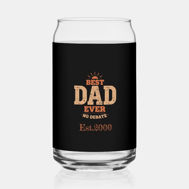 Verre Canette Cadeau drôle pour Papa (Verso)