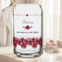 Cadeau Élégant Bourgogne pour la Mère de la Mariée