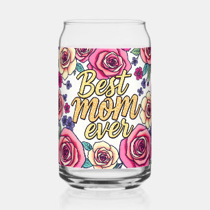 Verre Canette Cadeau Luxe Floral Moderne Collection