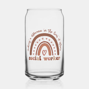 Verre Canette Cadeau personnalisé d'appréciation des travailleur