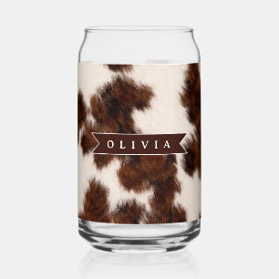 Verre Canette Cadeau personnalisé de style western cowgirl avec 