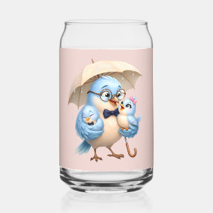 Verre Canette Cadeau Verrerie Father Bird