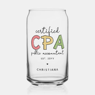 Verre Canette Cadeaux comptables publics certifiés CPA personnal