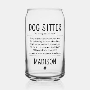 Verre Canette Cadeaux drôles de gardien de chien personnalisés G