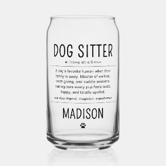 Verre Canette Cadeaux drôles de gardien de chien personnalisés G