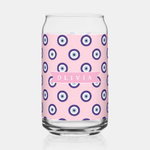 Verre Canette Cadeaux Personnalisés avec Motif d'Oeil Maléfique