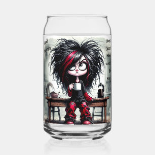 Verre Canette Café Quirky Lady Ne Commence Pas À Boire Set