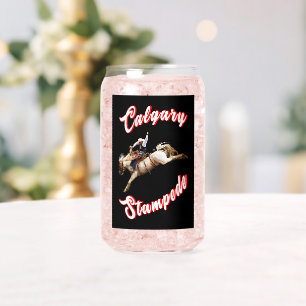 Verre Canette Calgary Heure Canada Juillet Riders Calgary Stampe