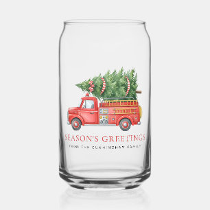 Verre Canette Camion de pompiers de Noël moderne personnalisé