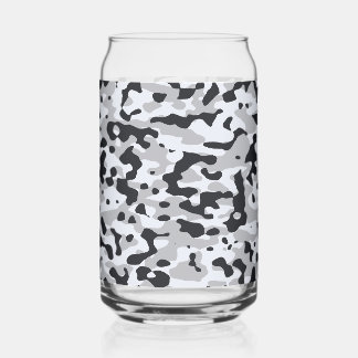 Verre Canette Camouflage urbain à haut contraste