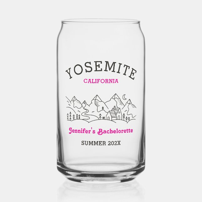 Verre Canette Camp Bachelorette Party Favoriser Bridesmaid Cadea (Recto)
