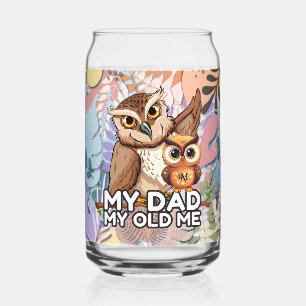 Verre Canette Can Glass : Mon père Mon vieux moi (feuille)