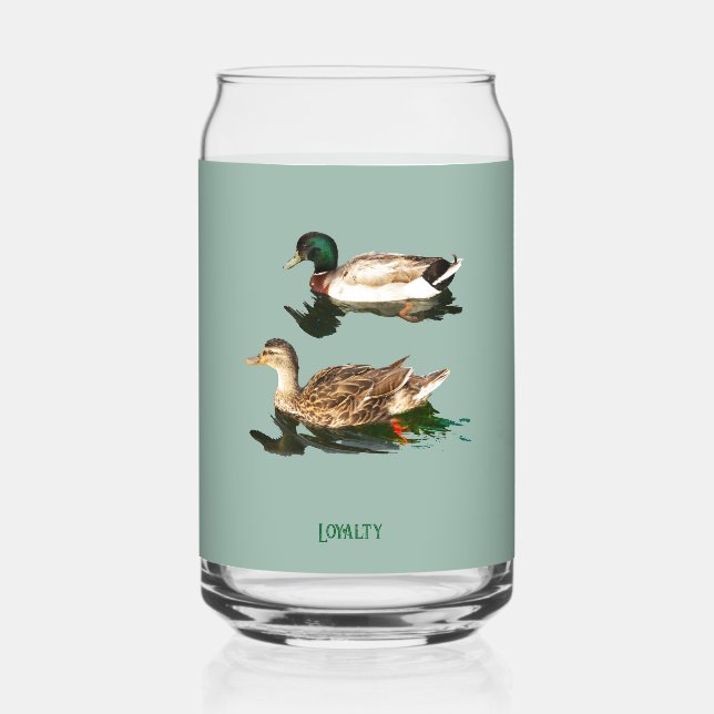 Verre Canette Canards colverts (Recto)