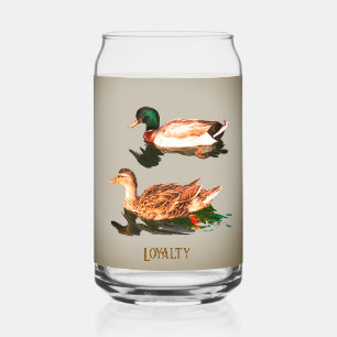 Verre Canette Canards colverts. Loyauté