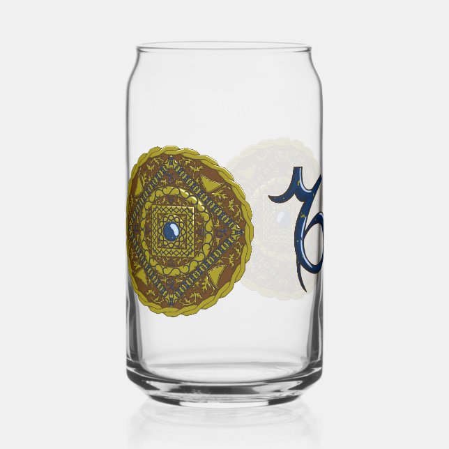 Verre Canette Capricorn Mandala (Recto)