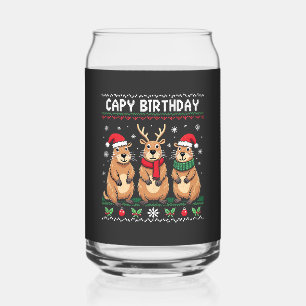 Verre Canette Capy Anniversaire Vilain Chant de Noël Capybara