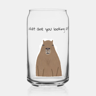 Verre Canette Capybara ce que vous regardez Drinkware Set