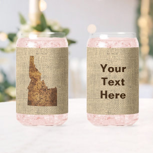 Verre Canette Carte Idaho Spud