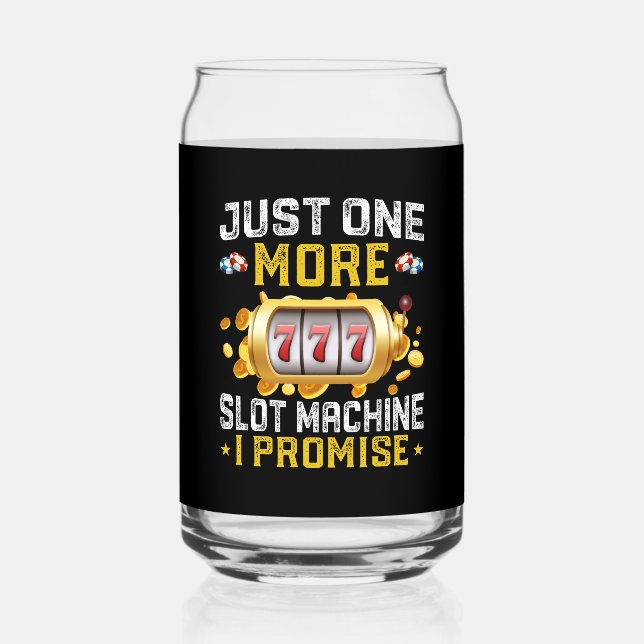 Verre Canette Casino de jeu amusant juste un de plus (Recto)