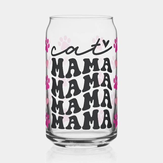 Verre Canette Cat Mama (Gauche)