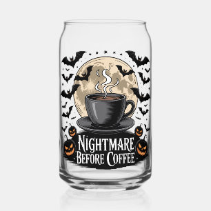 Verre Canette Cauchemar Avant Halloween Café
