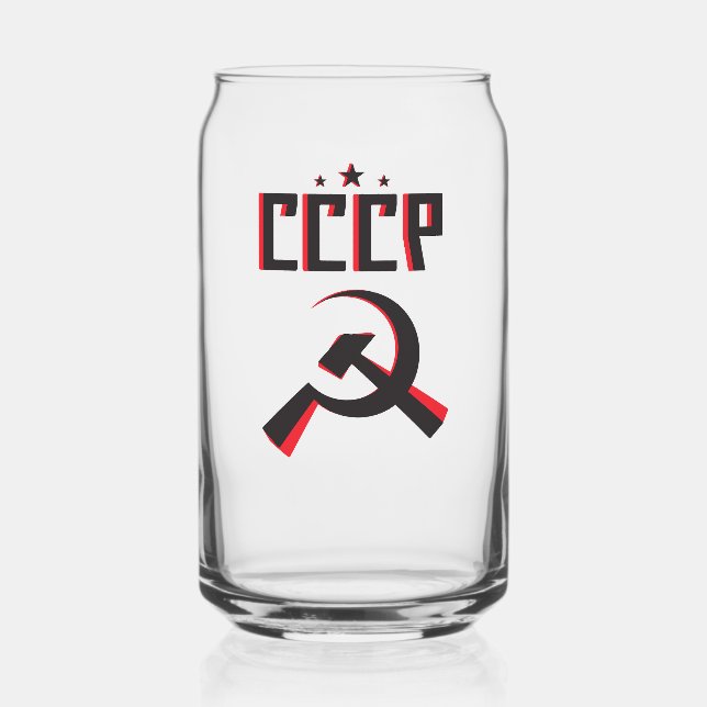 Verre Canette CCCP Peut-skier (Recto)