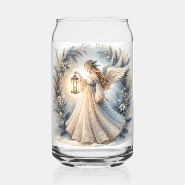 Verre Canette Celestial Winter Angel Lantern of Peace (Recto)
