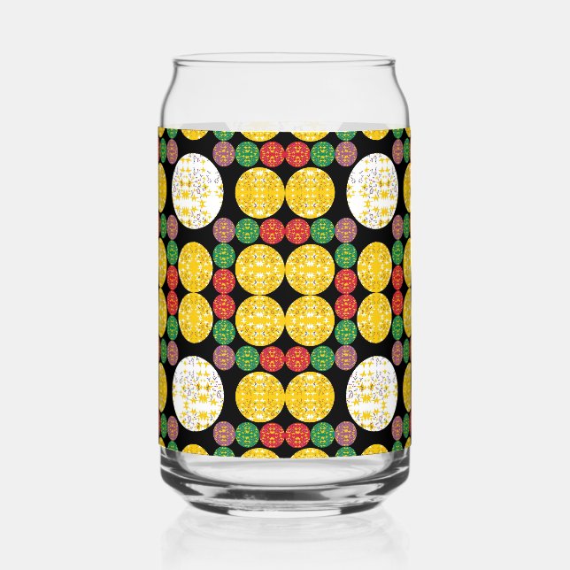 Verre Canette Cercles d'étoiles (Recto)