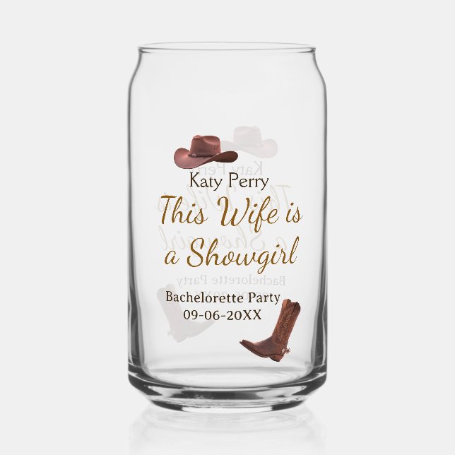 Verre Canette Cette épouse est un nom de fête de bachelorette de (Recto)