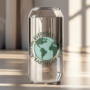 Verre Canette Chaque Jour Est Le Jour De La Terre - Amoureux De