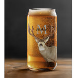 Verre Canette Chasse Personnalisée De Cerfs Monogrammes Antlers<br><div class="desc">Élevez votre retraite de chasse et grillez-vous au frisson de la chasse avec notre Monogram Antlers de Chasse aux Cerfs Personnalisé. Conçu pour les amateurs de plein air, ce verre dégage un charme rustique et une élégance personnalisée, ce qui en fait le compagnon idéal pour votre séjour de chasse ou...</div>